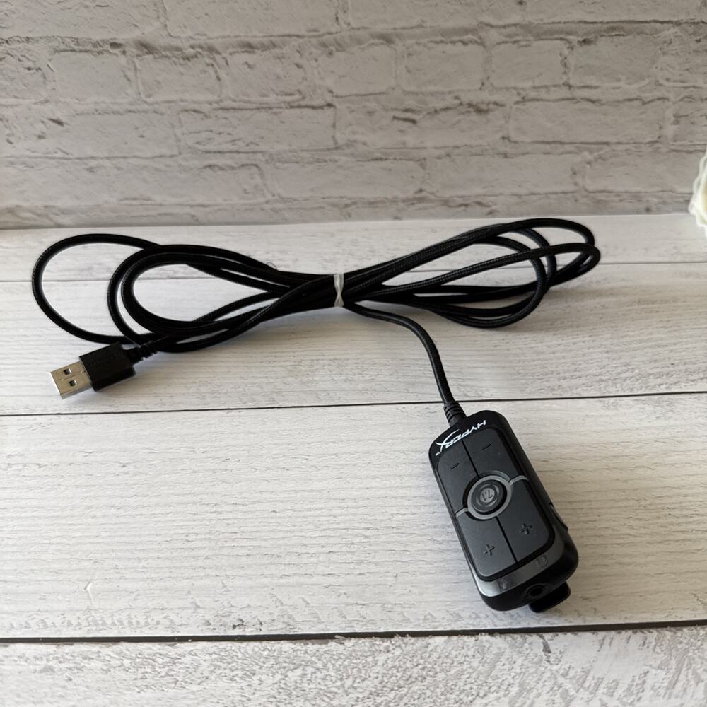 HyperX USB Virtual Surround Sound Audio Controller Adapter Headset Dongle